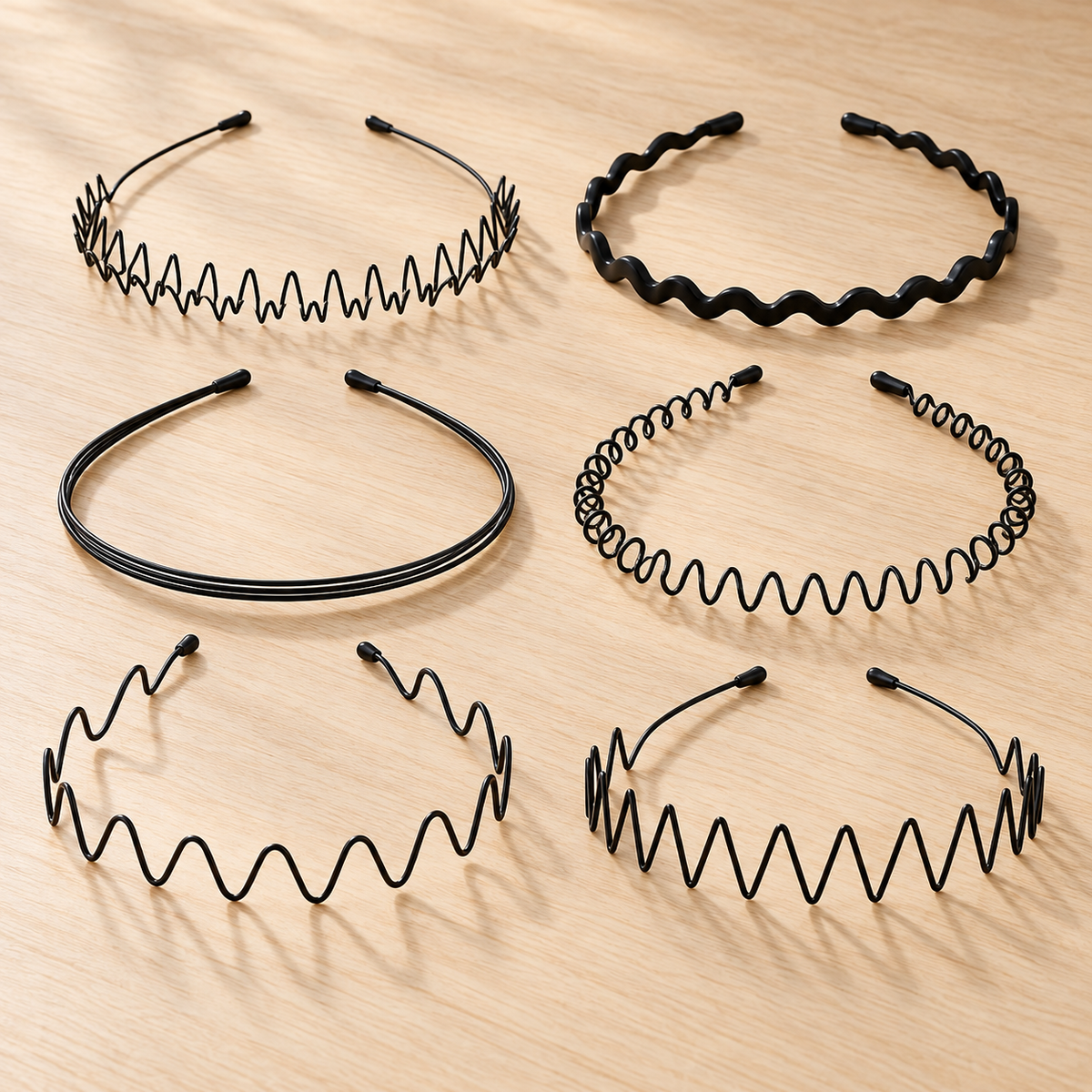 Ruchelora Metal Wave Hair Bands