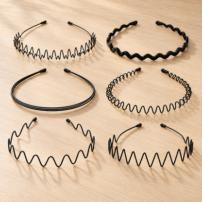 Ruchelora Metal Wave Hair Bands