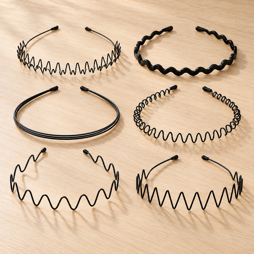 Ruchelora Metal Wave Hair Bands