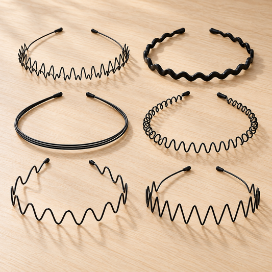 Ruchelora Metal Wave Hair Bands