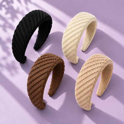 Ruchelora Knitted Wide Headbands