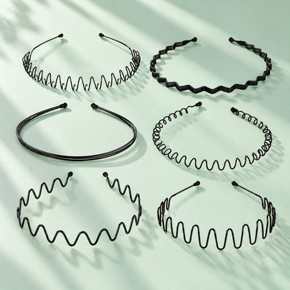 Ruchelora Metal Wave Hair Bands