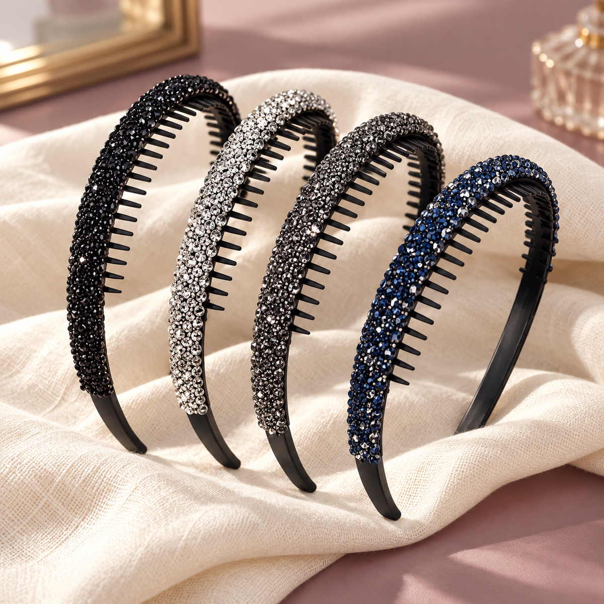 Ruchelora Rhinestone Teeth Headband