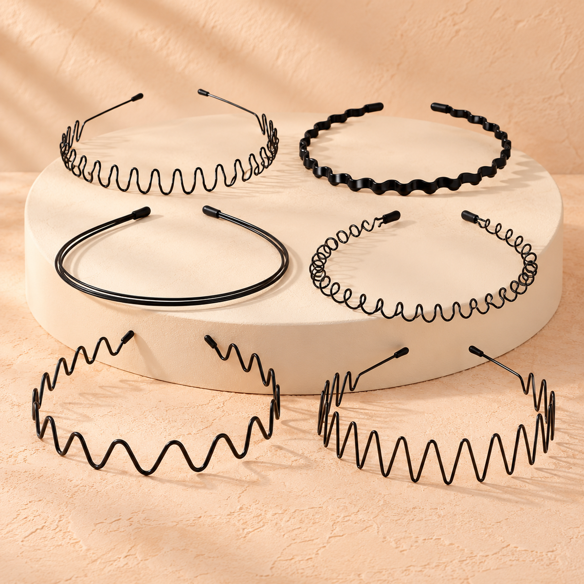 Ruchelora Metal Wave Hair Bands