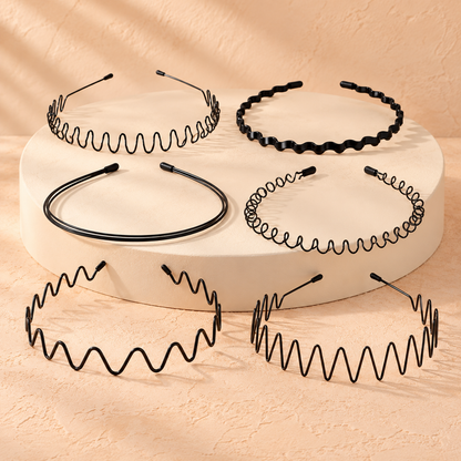 Ruchelora Metal Wave Hair Bands